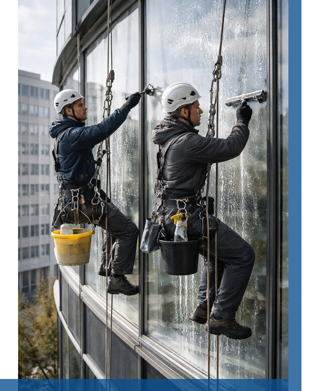 Мойка панорамных окон в Мысках от 355 р. заказать у ВЫСОТНИК-Мси