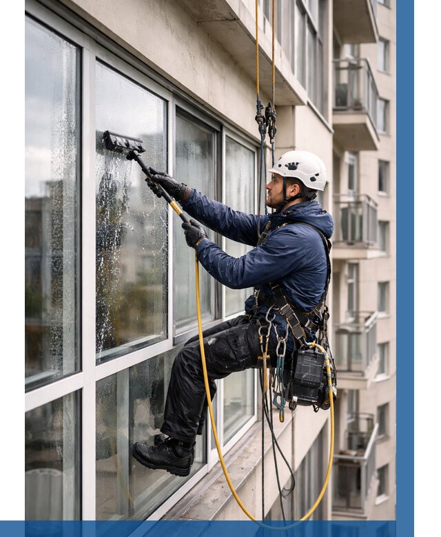 Мойка балконного остекления в Мысках от 3550 р. | ВЫСОТНИК-Мси