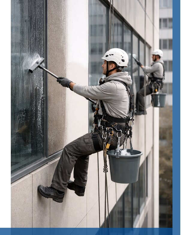 Мойка фасадов зданий в Мысках под ключ от 355 р. | ВЫСОТНИК-Мси