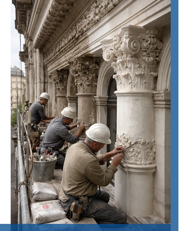 Реставрация фасадной лепнины в Мысках от 2536 р. | ВЫСОТНИК-Мси