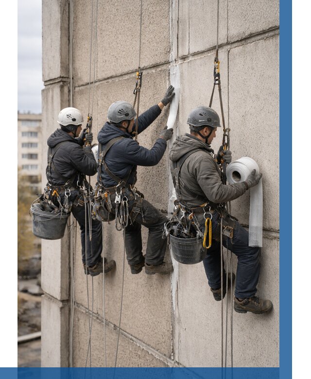 Ремонт межпанельных швов в Мысках от 761 р. | ВЫСОТНИК-Мси