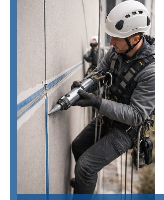 Герметизация стыков фасадных панелей в Мысках качественно и быстро