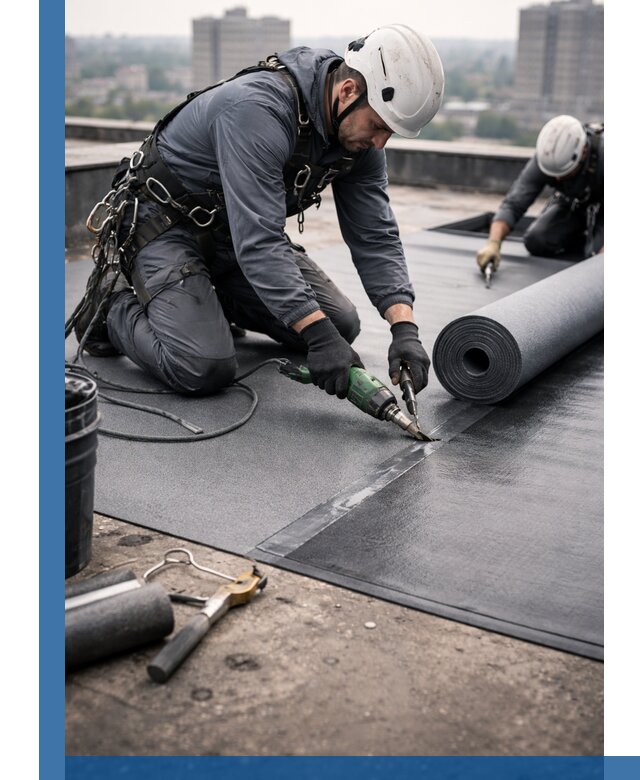 Ремонт мягкой кровли в Мысках с выездом промальпинистов