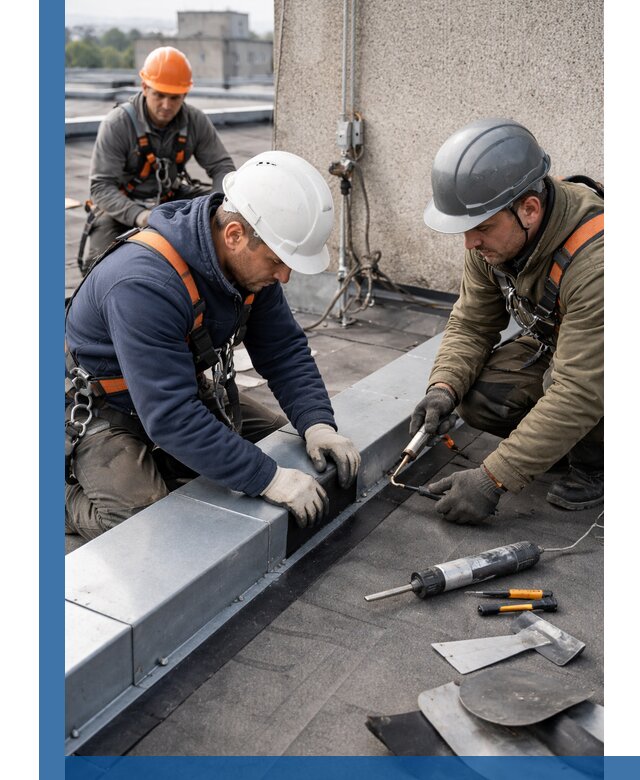 Ремонт кровельных примыканий в Мысках профессионально