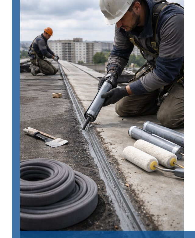 Герметизация швов кровли в Мысках с гарантией герметичности