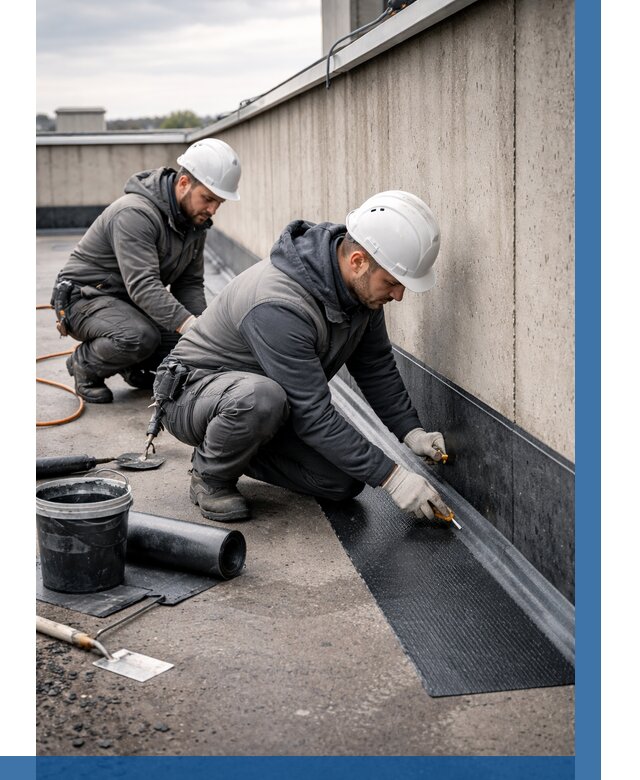 Гидроизоляция примыканий на кровле в Мысках от 913 р. | ВЫСОТНИК-Мси