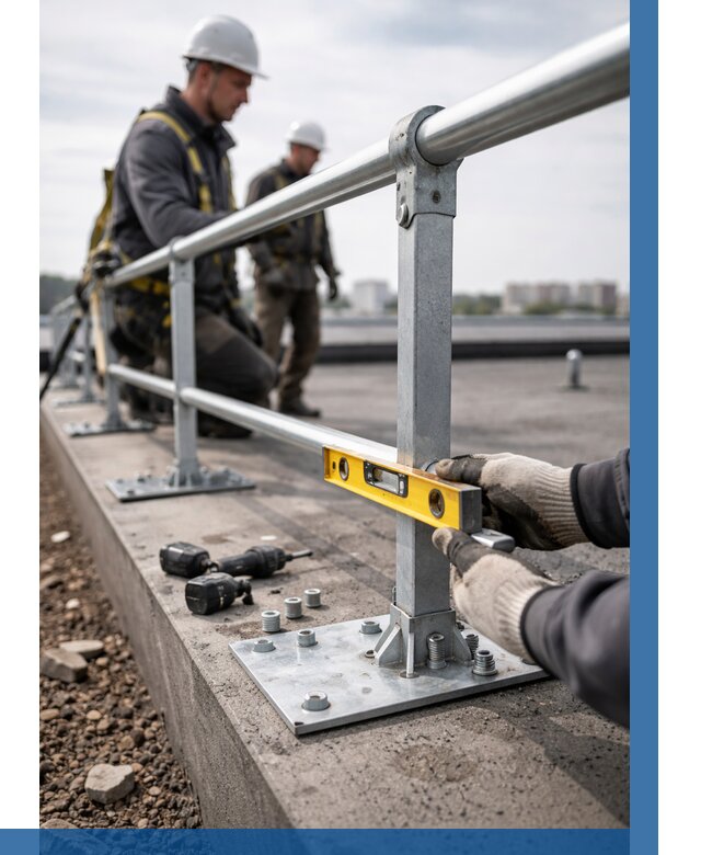 Монтаж кровельного ограждения в Мысках от 1217 р. | ВЫСОТНИК-Мси