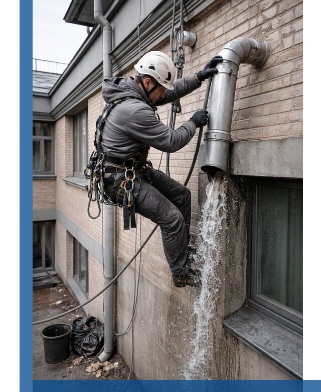 Профессиональная прочистка водосточных труб в Мысках с гарантией