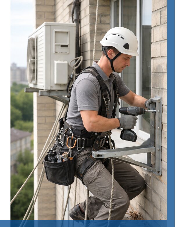 Установка кронштейнов кондиционера в Мысках от 3550 р. | ВЫСОТНИК-Мси