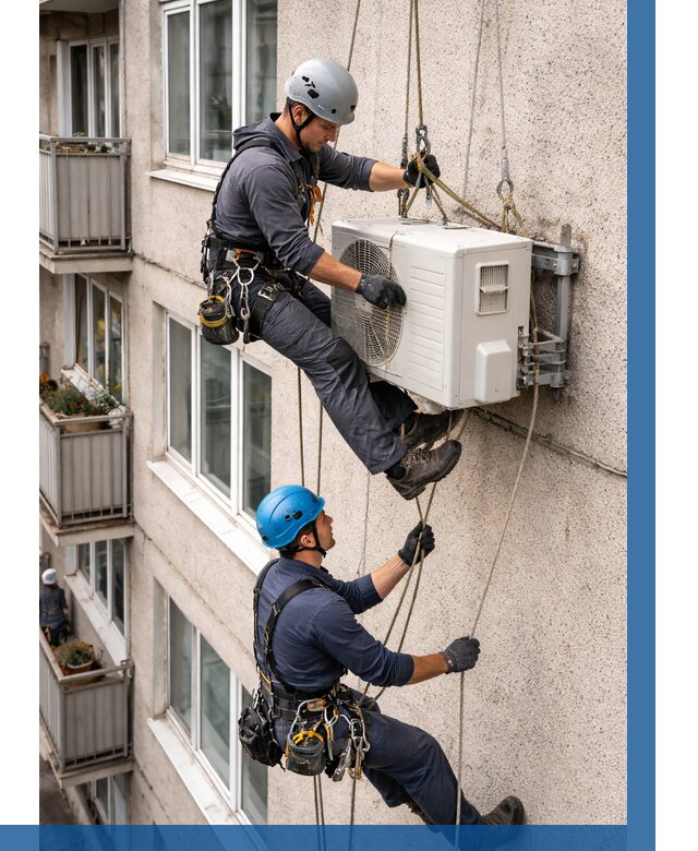 Перенос внешнего блока кондиционера в Мысках от 9129 р.| ВЫСОТНИК-Мси