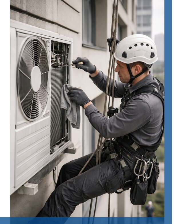 Обслуживание внешнего блока кондиционера в Мысках от 2739 р.ВЫСОТНИК-Мси