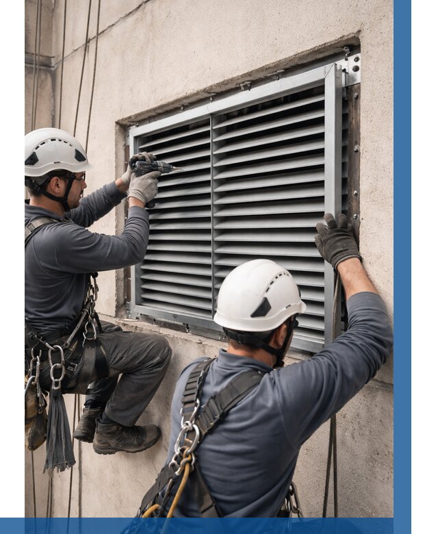 Монтаж вентиляционных решеток в Мысках от 4564 р. | ВЫСОТНИК-Мси