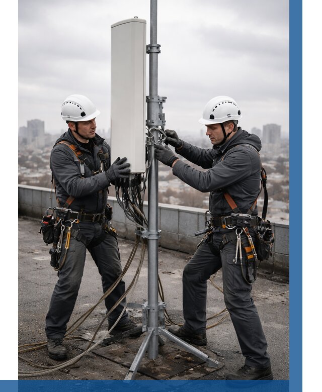 Монтаж антенн связи на крыше в Мысках от 8622 р. | ВЫСОТНИК-Мси