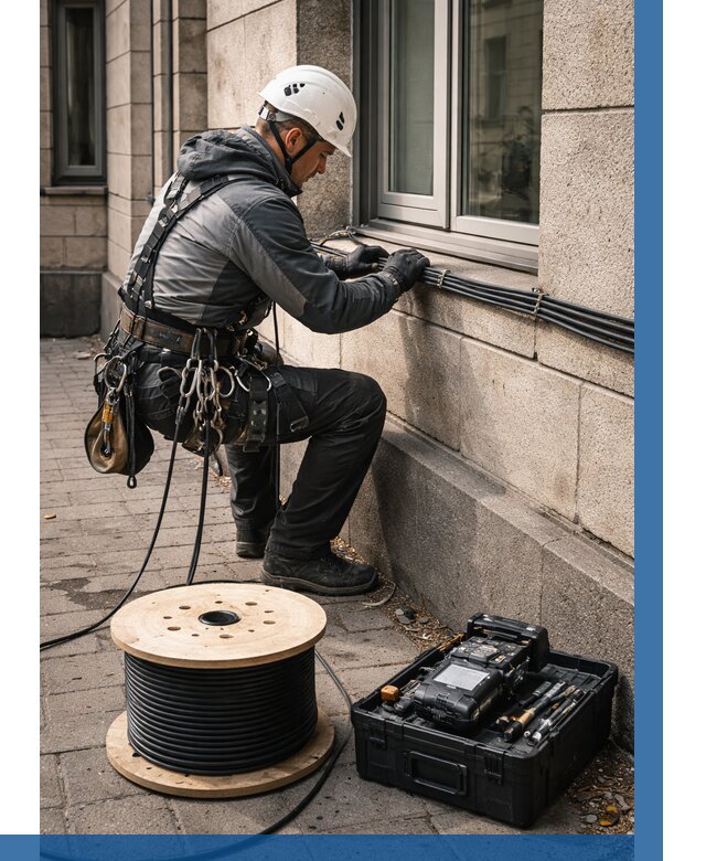 Прокладка оптоволоконного кабеля в Мысках от 811 р. | ВЫСОТНИК-Мси