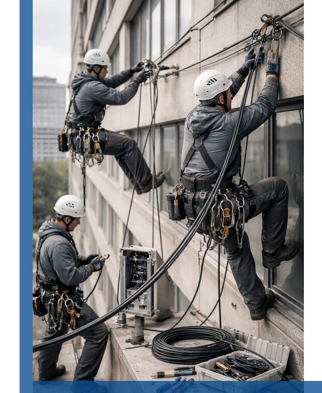 Прокладка оптоволоконного кабеля в Мысках под ключ с тестированием