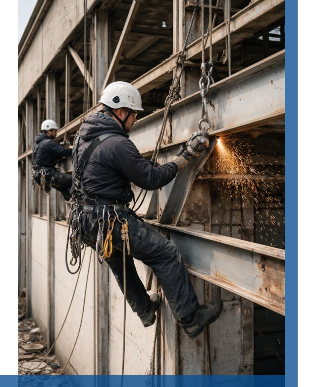 Демонтаж металлоконструкций на высоте в Мысках от 6593р. |ВЫСОТНИК-Мси