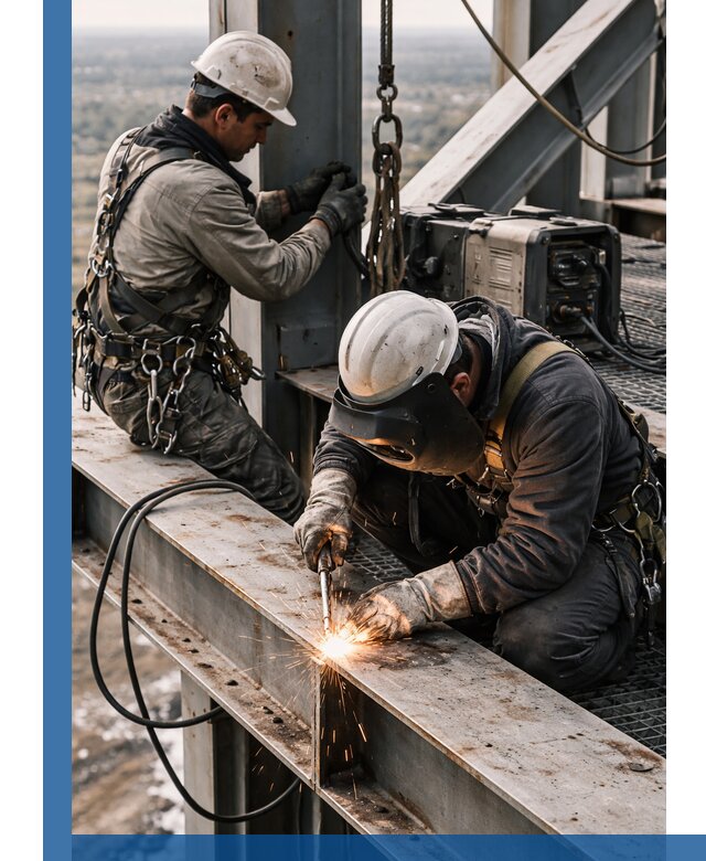 Высотные сварочные работы в Мысках для промышленных объектов