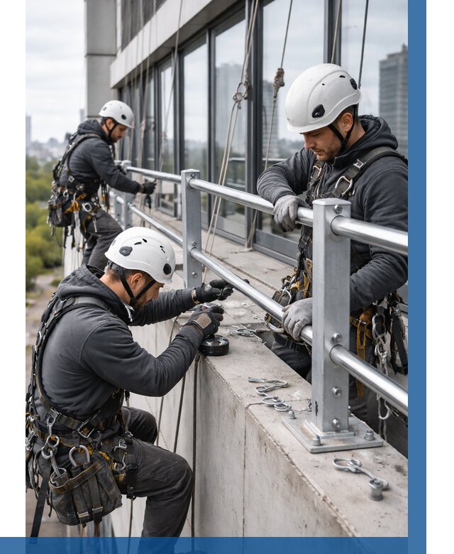 Монтаж ограждений на высоте в Мысках, от 1217 р. | ВЫСОТНИК-Мси
