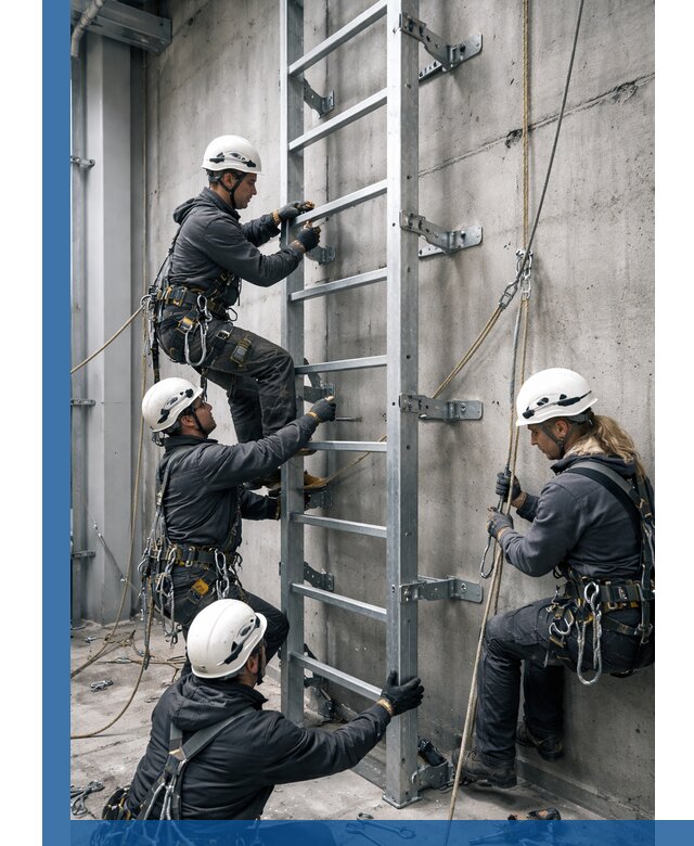 Монтаж металлических лестниц в Мысках под ключ со гарантией