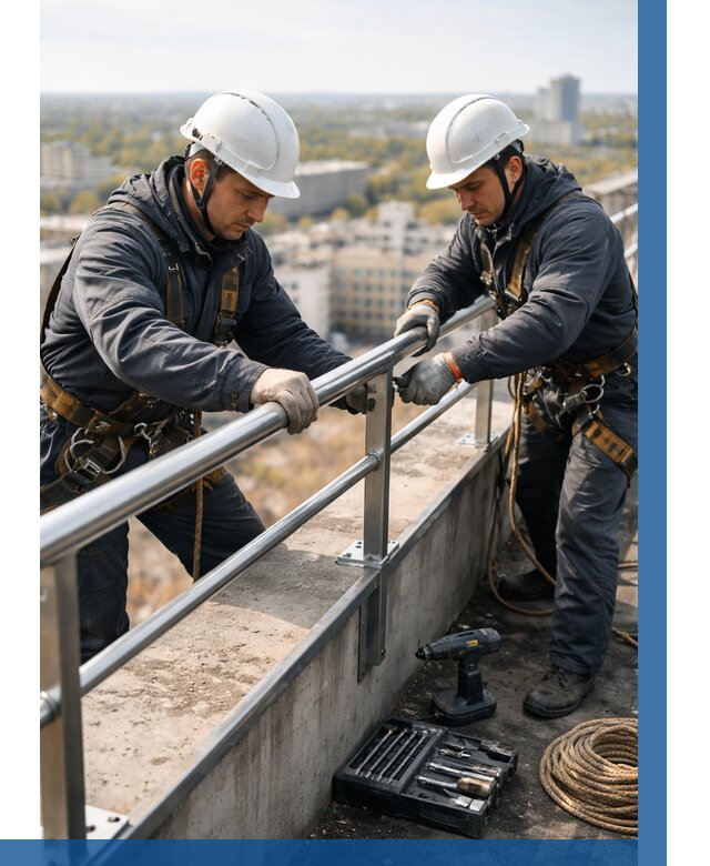 Монтаж перил на высоте в Мысках от 2536 р. | ВЫСОТНИК-Мси