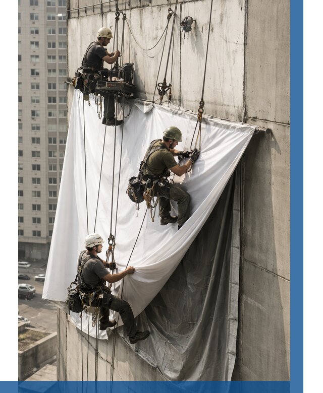 Замена баннерного полотна в Мысках от 6593 р. | ВЫСОТНИК-Мси—заказать
