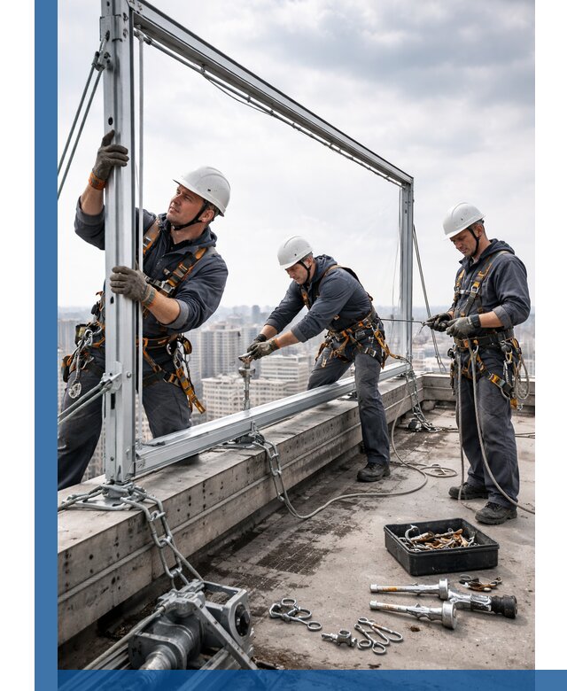 Монтаж крышных рекламных конструкций под ключ в Мысках