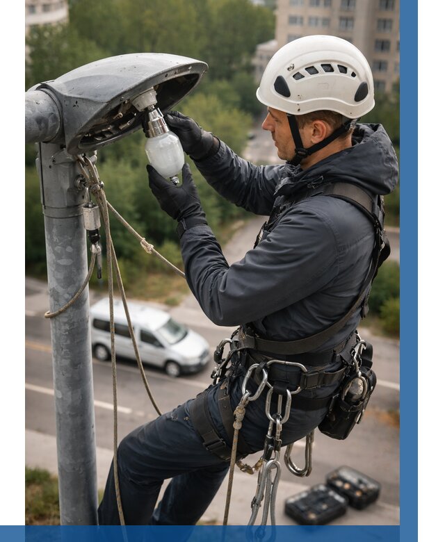 Замена ламп на высоте в Мысках от 2536 р. | ВЫСОТНИК-Мси