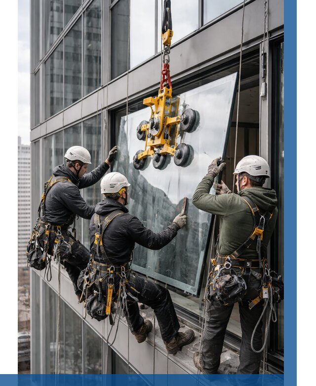 Фасадное остекление зданий под ключ в Мысках от 10143 р. | ВЫСОТНИК-Мси