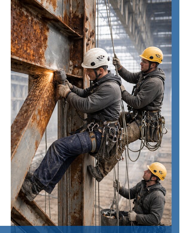 Зачистка металла от ржавчины в Мысках от 355 р. | ВЫСОТНИК-Мси