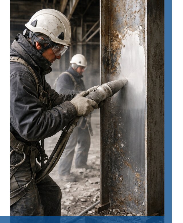 Удаление старой краски с металла в Мысках от 456 р. | ВЫСОТНИК-Мси