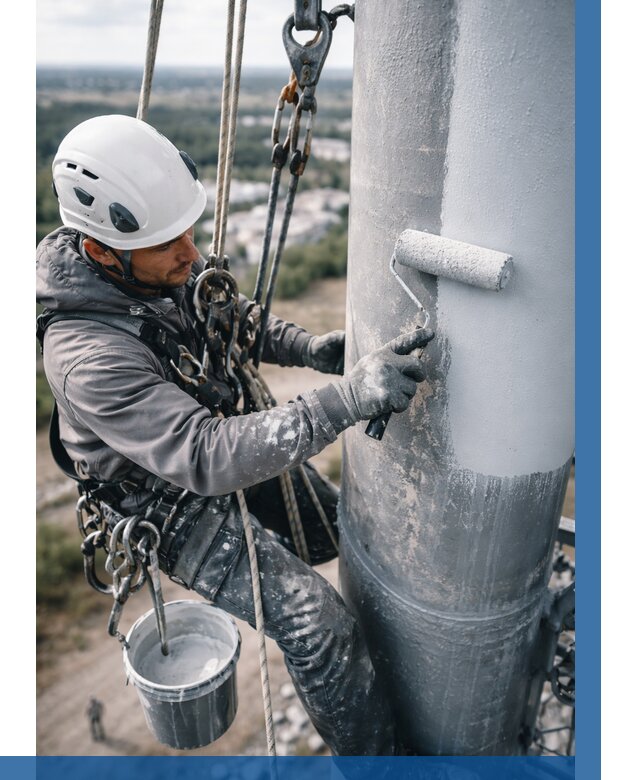 Покраска мачт связи под ключ в Мысках от 862 р. | ВЫСОТНИК-Мси