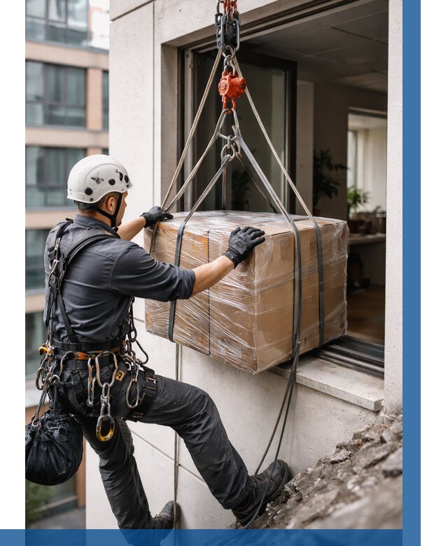 Подъем груза через окно в Мысках от 4564 р. | ВЫСОТНИК-Мси