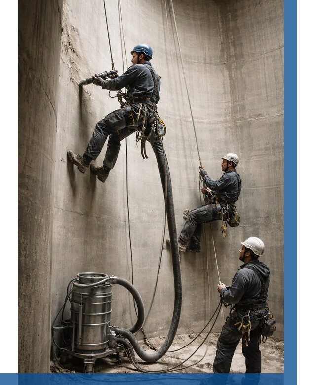 Зачистка силосов в Мысках от 4564 р. Договор и смета ВЫСОТНИК-Мси