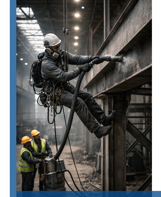 Обеспыливание конструкций в цехах промышленного производства в Мысках