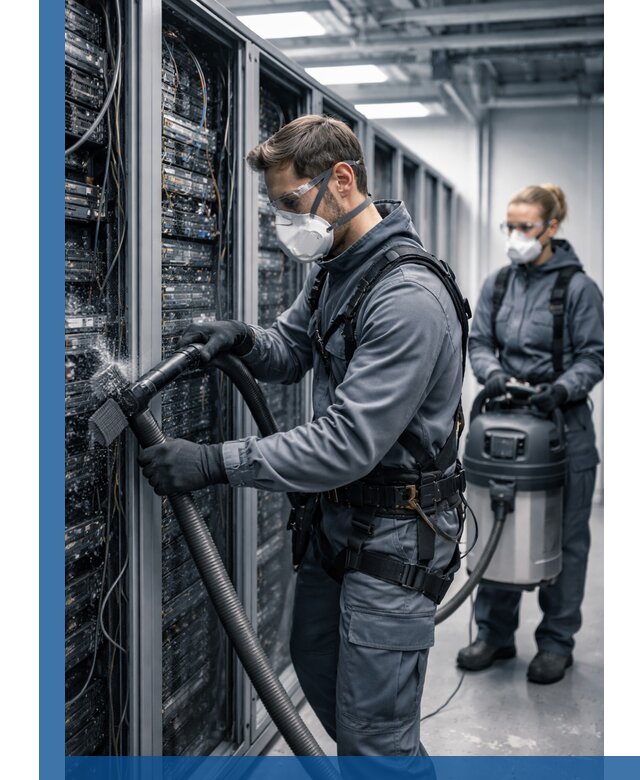 Обеспыливание серверной комнаты в Мысках, профессиональная очистка